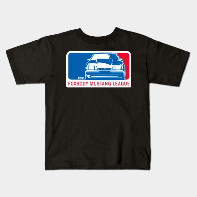 Foxbody Mustang League Kids T-Shirt by LYM Clothing